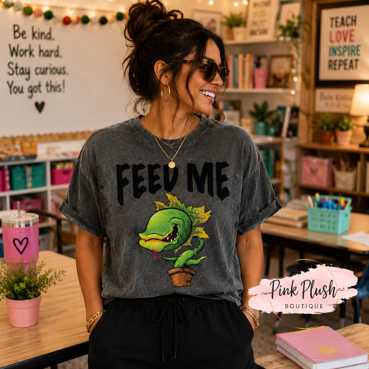 NEW! FEED ME! - Shop of Horrors - Tshirt Unisex Sizing