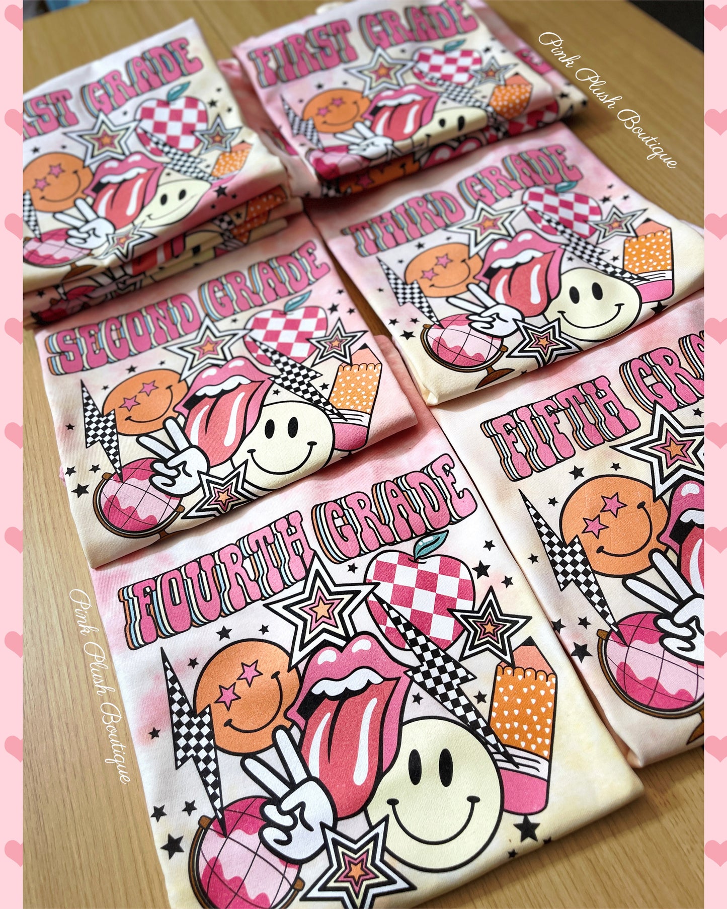 NEW! "Rockstar" Back to School Tshirt  (PREK-5th Grade) | Back to School Tees Pink Plush Boutique