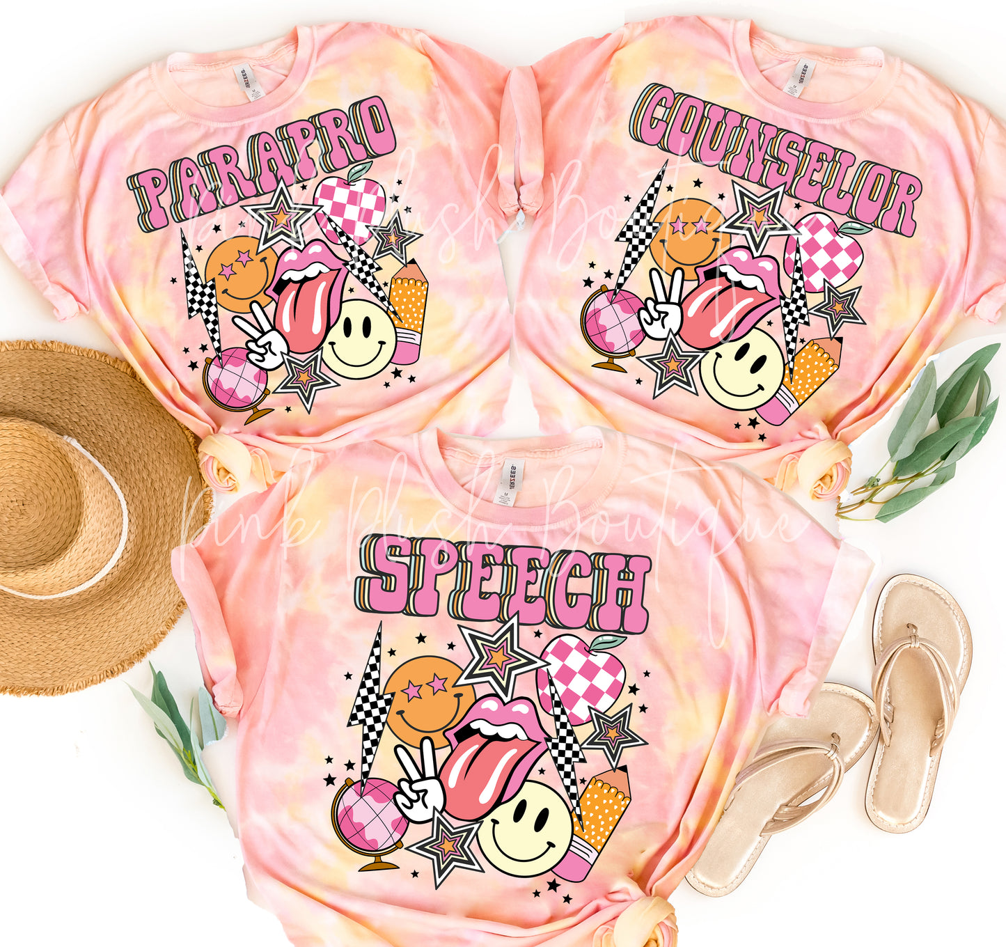 NEW! "Rockstar TEACHER" Back to School Tshirt Pink Plush Boutique