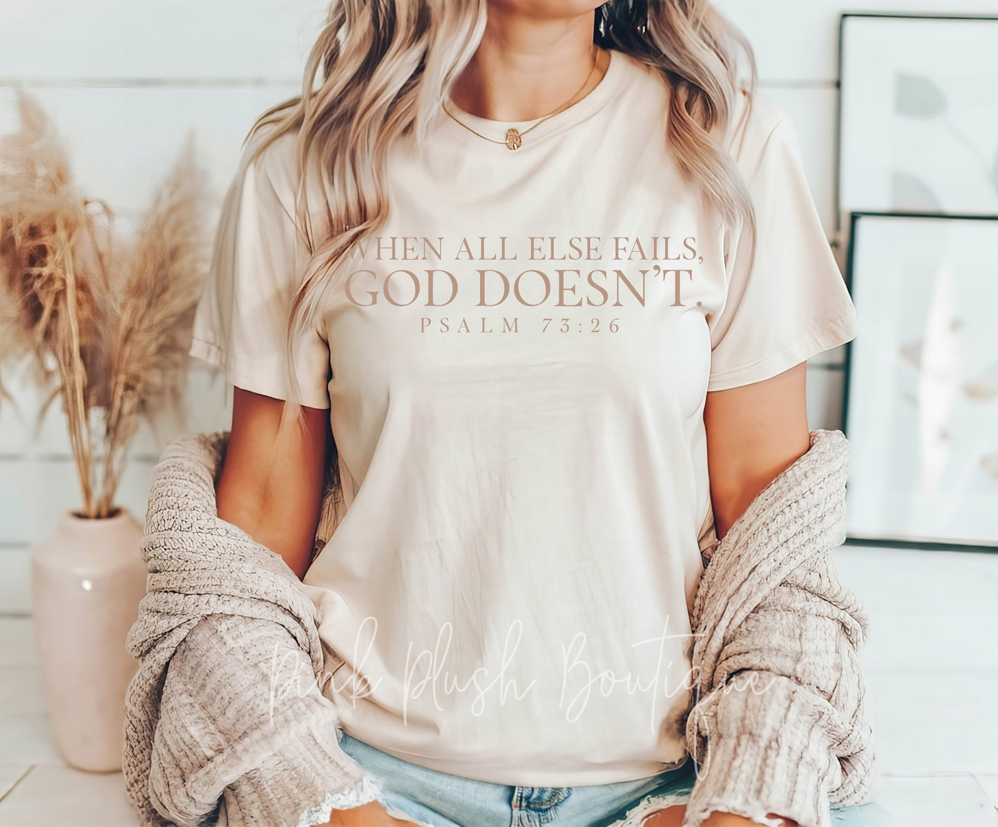 NEW! "We All Else Fails, God Doesn't" Tshirt / Sweatshirt Unisex Sizing