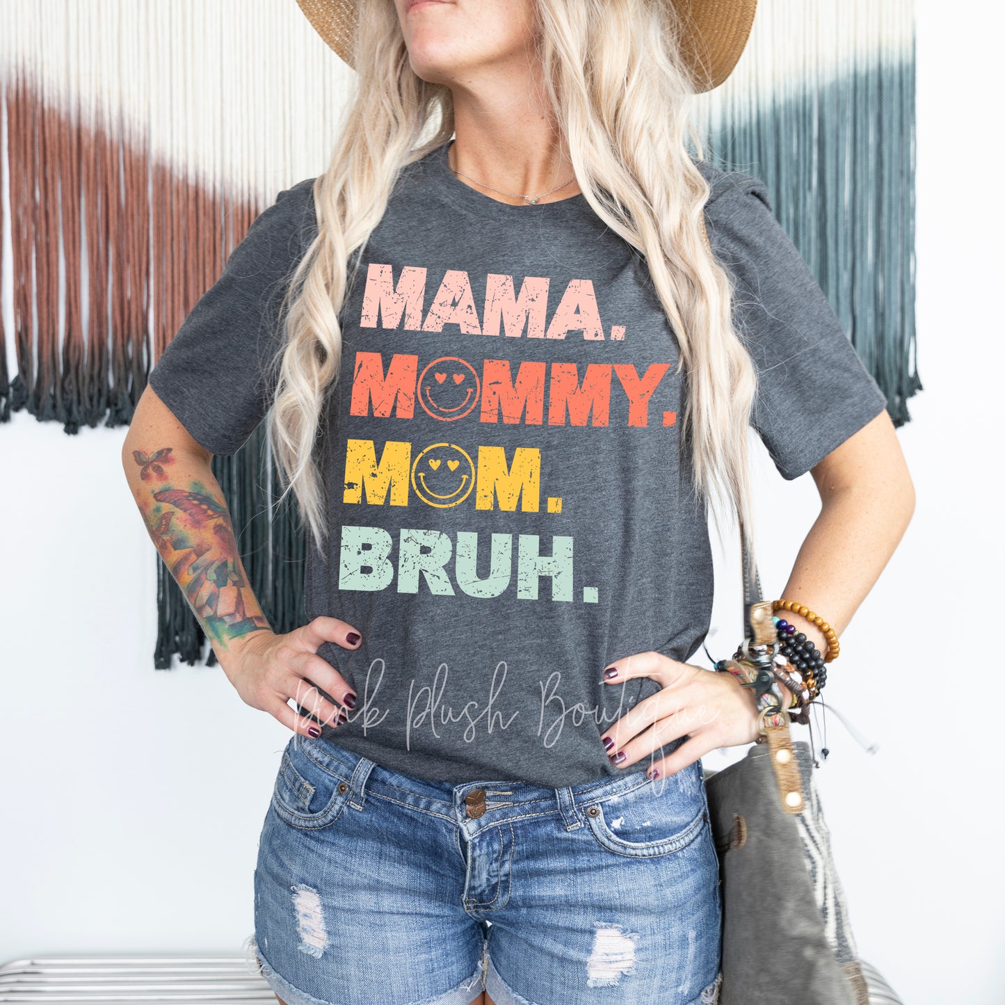 "Mama. Mommy. Mom. Bruh" Statement Tshirt Unisex Sizing