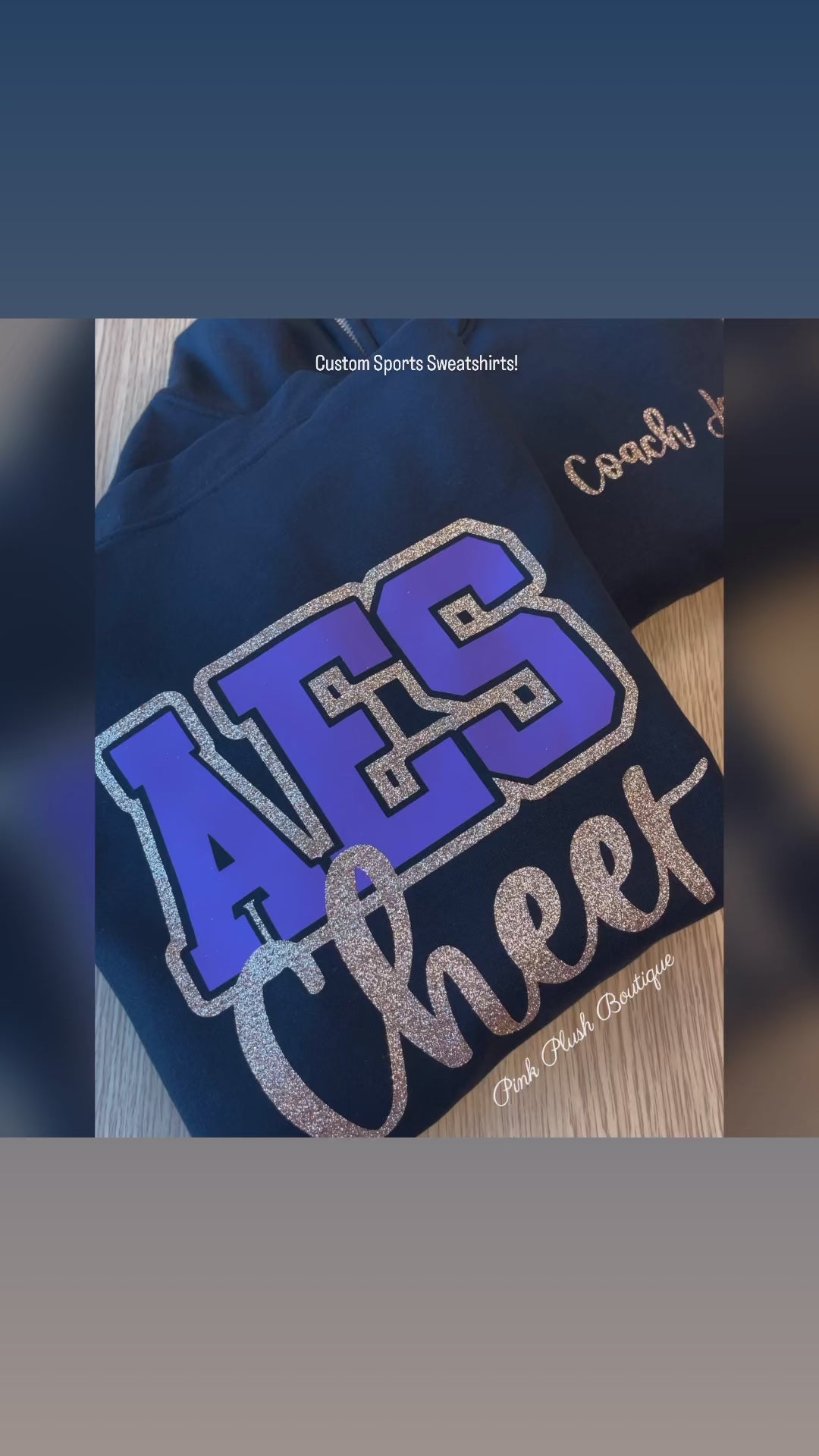 📣 Personalized CHEER Custom Sweatshirt